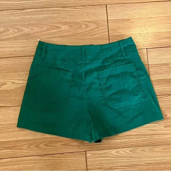 Maeve for Anthropologie The Colette High Waist Green Shorts - Picture 4 of 7